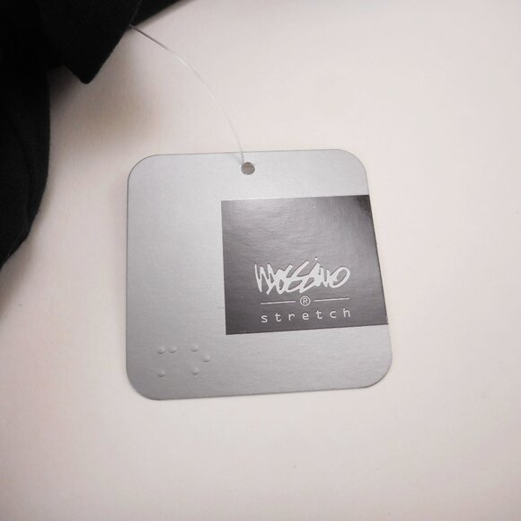 Y2K Mossimo Women's plus size 1X Top Twist Front Black V-neck Short Sleeve NWT - Picture 6 of 8